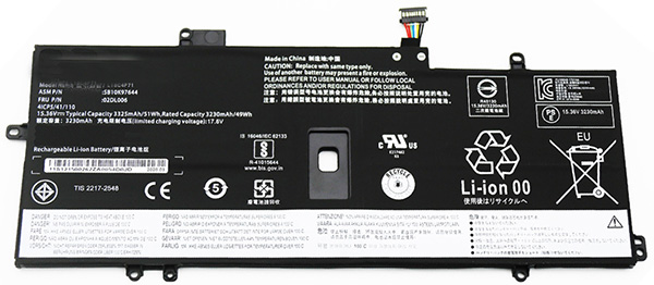 bateria do portátil substituição para Lenovo ThinkPad-X1-Carbon-2019 