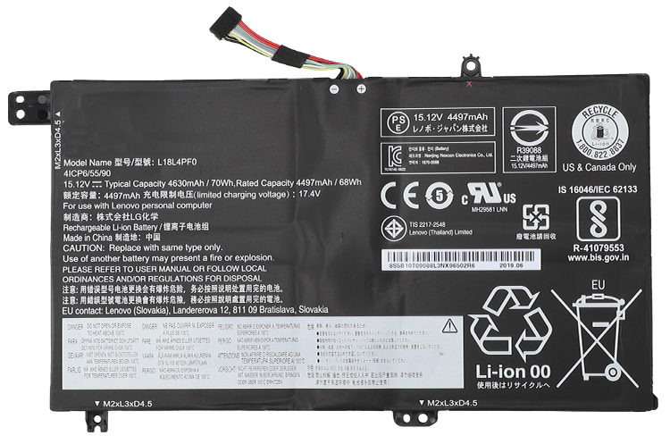 Laptop baterya kapalit para sa Lenovo 5B10W67275 