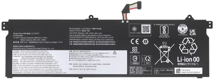 bateria do portátil substituição para LENOVO L21C3PD7 