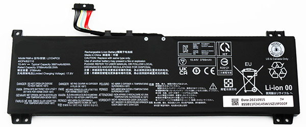 PC batteri Erstatning for LENOVO R9000P-2022 