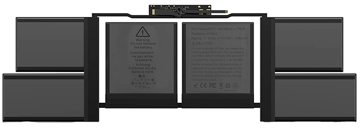 Notebook Akku Ersatz für Apple MacBook-Pro-15-A1990-2018-Year 