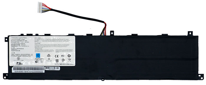 PC batteri Erstatning for MSI BTY-M6L 