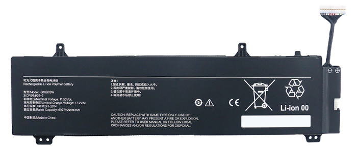 Baterai laptop penggantian untuk XIAOMI G16B03W 