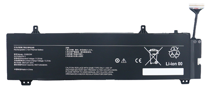 PC batteri Erstatning for XIAOMI G16B03W 