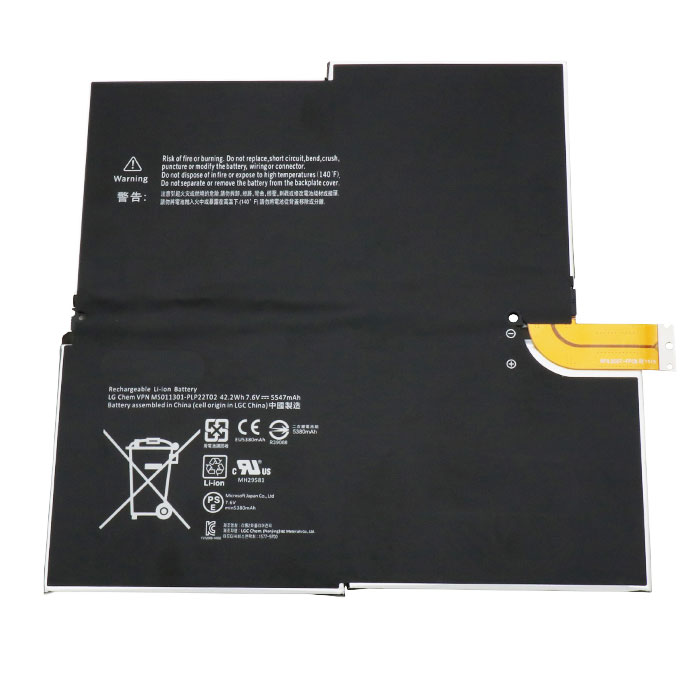 PC batteri Erstatning for Microsoft Surface-pro-3-1631 