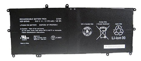 bateria do portátil substituição para sony VGP-BPS40 