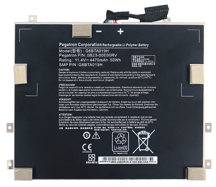 PC batteri Erstatning for WACOM 0B23-00E00RV 