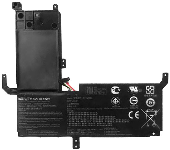 PC batteri Erstatning for asus VivoBook-Flip-15-TP510UQ 
