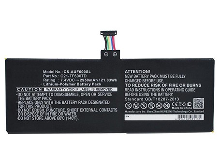 PC batteri Erstatning for asus VivoTab-TF600T 