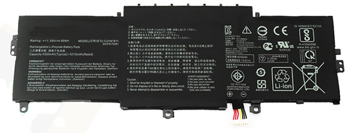 Baterie Notebooku Náhrada za Asus Zenbook-14-UX433FX 