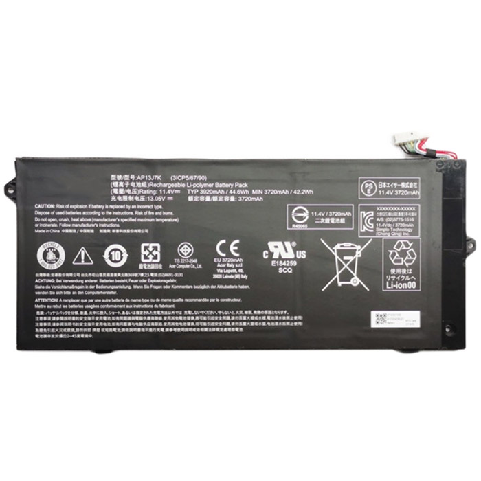 Laptop Battery Replacement for acer AP13J7K 