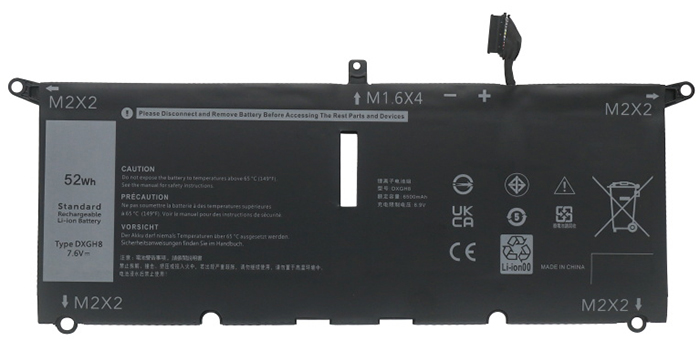 Baterai laptop penggantian untuk Dell H754V 