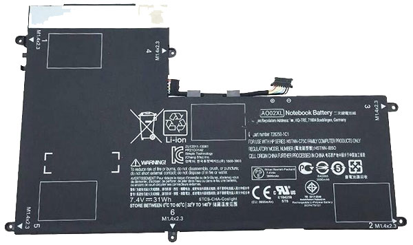 PC batteri Erstatning for Hp ElitePad-1000-G2-G1W87PA 