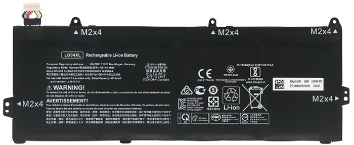 Laptop baterya kapalit para sa HP L32654-005 