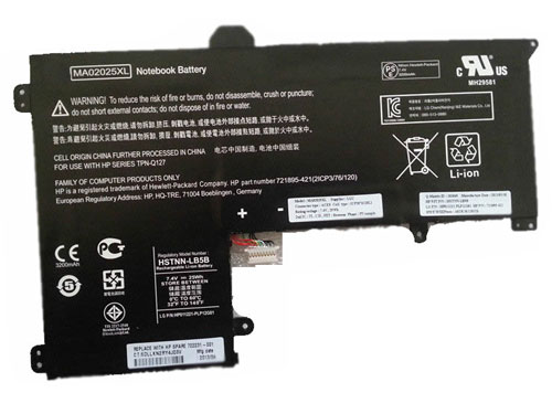 PC batteri Erstatning for Hp 721895-421 
