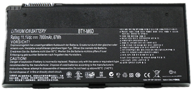 Laptop Battery Replacement for MSI GX680 Series 