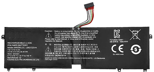 bateria do portátil substituição para LG Gram-15ZD950-GX5BK 