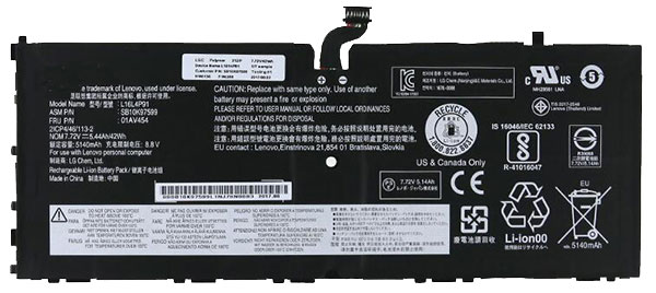 Baterie Notebooku Náhrada za Lenovo ThinkPad-X1-Tablet-GEN-3 