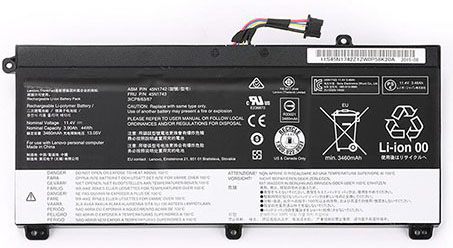 Baterie Notebooku Náhrada za Lenovo 45N1743 