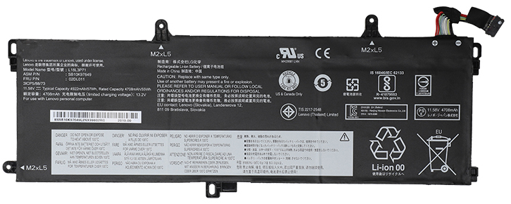Baterie Notebooku Náhrada za Lenovo SB10T83157 