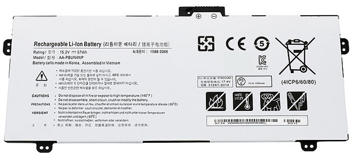 Laptop Akkumulátor csere számára SAMSUNG AA-PBUN4NP 